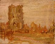 Alexander Young Jackson Cathedral at Ypres, Belgium Sweden oil painting artist